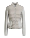 Moorer Woman Puffer Light Grey Size 14 Polyamide, Polyurethane In Gray