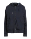 Moorer Woman Puffer Midnight Blue Size 14 Viscose, Polyamide, Elastane In Black