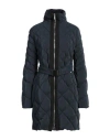 Moorer Woman Puffer Midnight Blue Size 4 Polyamide, Polyester, Wool, Cashmere