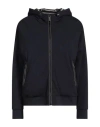 Moorer Woman Puffer Midnight Blue Size 4 Viscose, Polyamide, Elastane In Blue