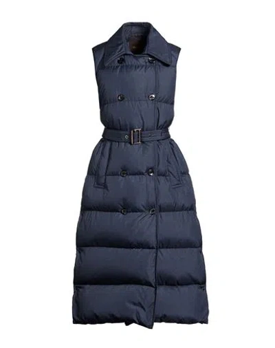 Moorer Woman Puffer Navy Size 4 Polyamide, Polyurethane In Blue