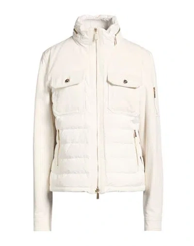 Moorer Woman Puffer Off White Size 4 Cotton, Polyester