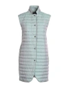 Moorer Woman Puffer Sage Green Size 4 Polyester In Blue