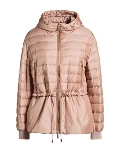 Moorer Woman Puffer Sand Size 4 Polyamide, Polyester In Pink