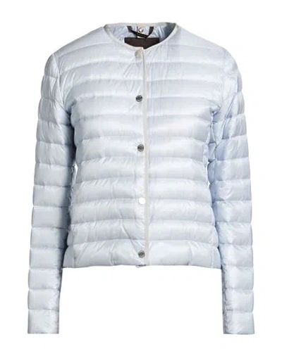 Moorer Woman Puffer Sky Blue Size 4 Polyamide
