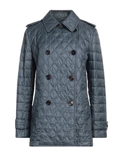 Moorer Woman Puffer Slate Blue Size 10 Polyester
