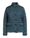 Moorer Woman Puffer Slate Blue Size 4 Polyamide, Polyurethane