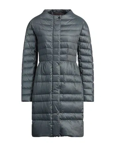 Moorer Woman Puffer Slate Blue Size 4 Polyester