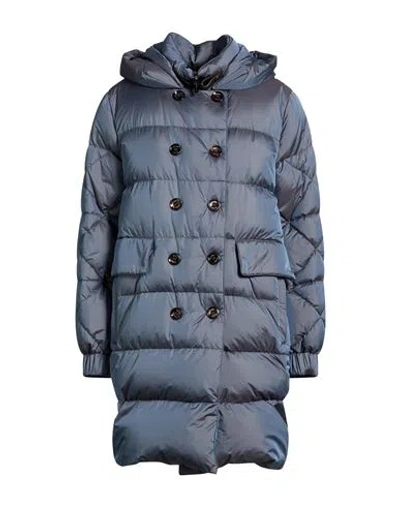 Moorer Woman Puffer Slate Blue Size 6 Polyamide, Polyester