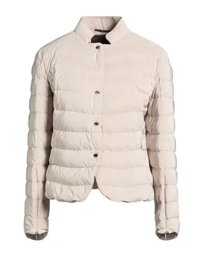 Moorer Woman Puffer Taupe Size 10 Polyamide, Polyethylene In Multi