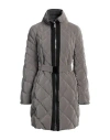 Moorer Woman Puffer Taupe Size 4 Polyamide, Polyester, Wool, Cashmere