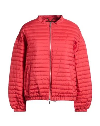 Moorer Woman Puffer Tomato Red Size 4 Polyamide, Polyurethane
