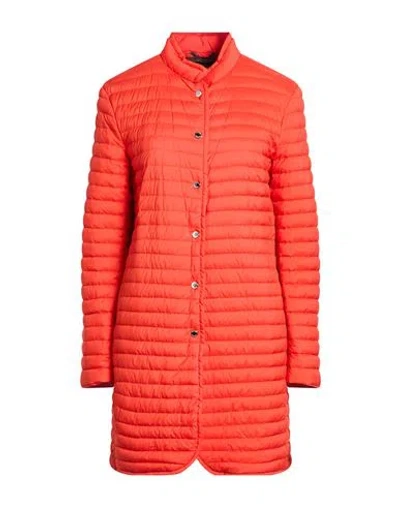 Moorer Woman Puffer Tomato Red Size 6 Polyamide, Polyurethane In Orange