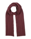 Moorer Woman Scarf Burgundy Size - Virgin Wool In Red