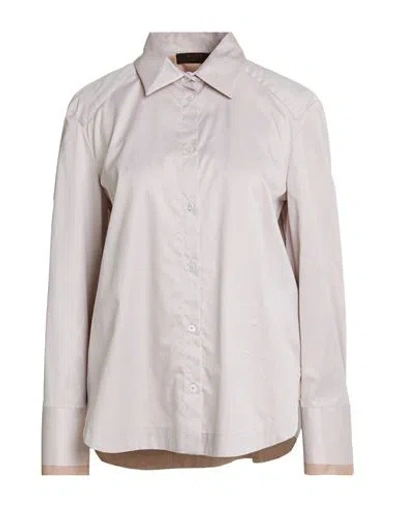 Moorer Woman Shirt Beige Size 6 Cotton In White
