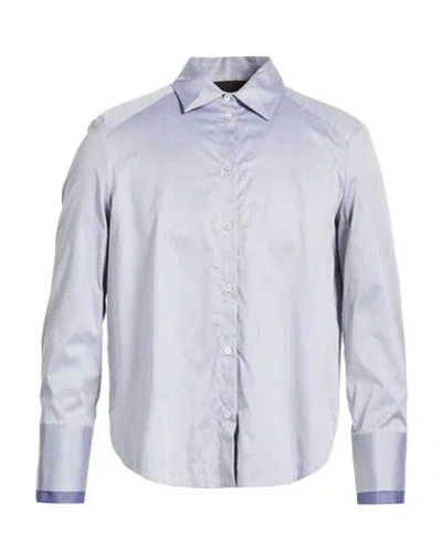 Moorer Woman Shirt Blue Size 10 Cotton