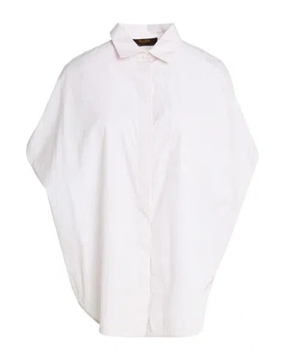 Moorer Woman Shirt Brick Size 4 Cotton In White