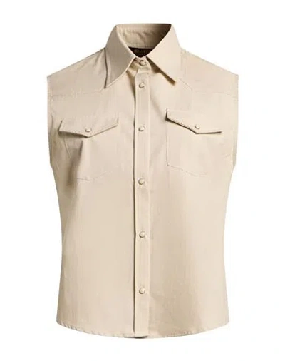 Moorer Woman Shirt Sand Size 8 Cotton In Neutral