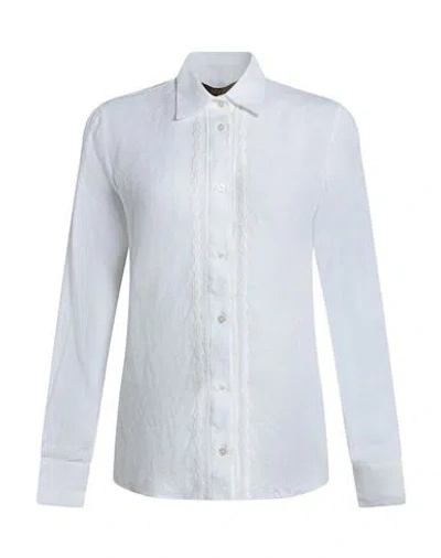 Moorer Woman Shirt White Size 4 Linen