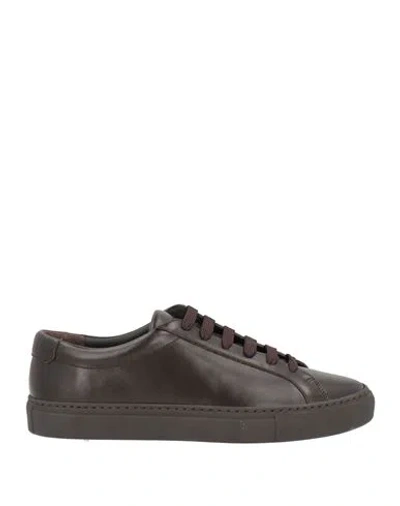 Moorer Woman Sneakers Dark Brown Size 9 Leather