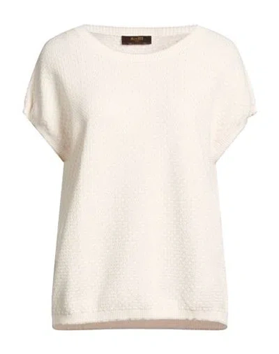 Moorer Woman Sweater Blush Size 4 Cotton, Cashmere In Pink