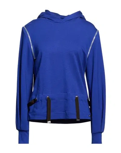 Moorer Woman Sweatshirt Blue Size 4 Cotton, Elastane