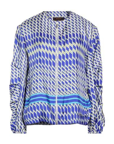 Moorer Woman Sweatshirt Blue Size 4 Silk