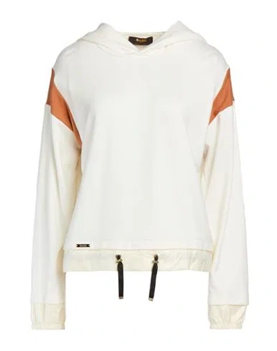 Moorer Woman Sweatshirt Ivory Size 6 Viscose, Elastane In White