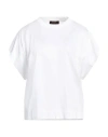 Moorer Woman T-shirt White Size 6 Cotton In White