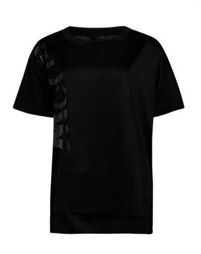 Moorer Woman T-shirt Black Size 8 Cotton