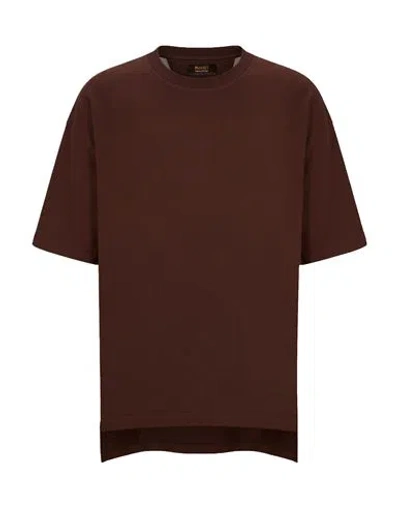 Moorer Woman T-shirt Chocolate Brown Size 4 Pima Cotton, Polyester, Elastane