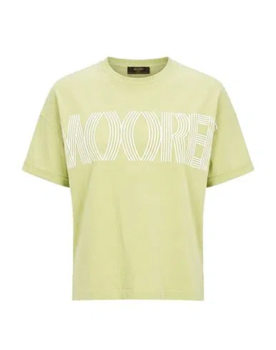 Moorer Woman T-shirt Light Green Size 4 Cotton, Elastane