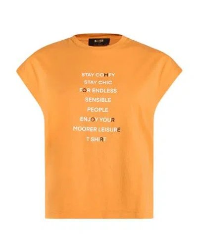 Moorer Woman T-shirt Mandarin Size 4 Cotton, Elastane
