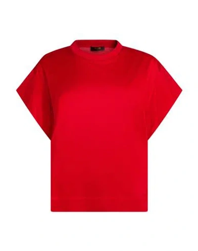Moorer Woman T-shirt Red Size 6 Cotton