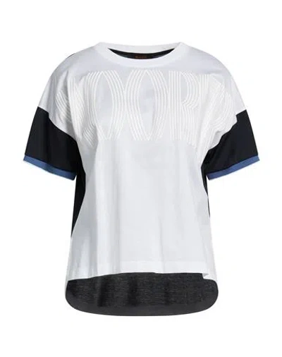 Moorer Woman T-shirt White Size 0 Cotton