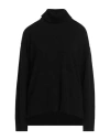 Moorer Woman Turtleneck Black Size 6 Cashmere