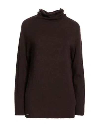 Moorer Woman Turtleneck Dark Brown Size 4 Cashmere