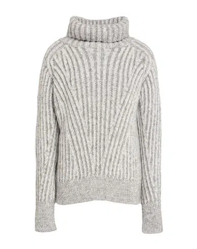 Moorer Woman Turtleneck Grey Size 4 Acrylic, Mohair Wool, Polyamide, Polyester In Gray