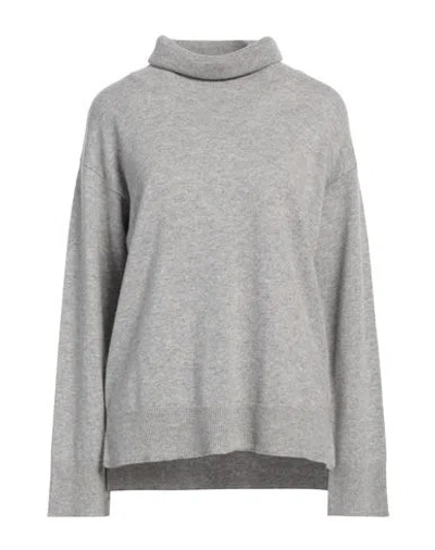 Moorer Woman Turtleneck Grey Size 8 Cashmere