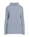 Moorer Woman Turtleneck Light Blue Size 4 Cashmere