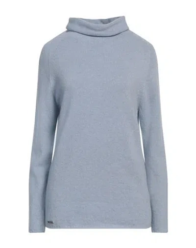 Moorer Woman Turtleneck Light Blue Size 4 Cashmere