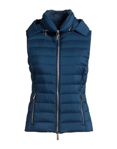 Moorer Woman Vest Bright Blue Size 4 Polyamide, Polyurethane