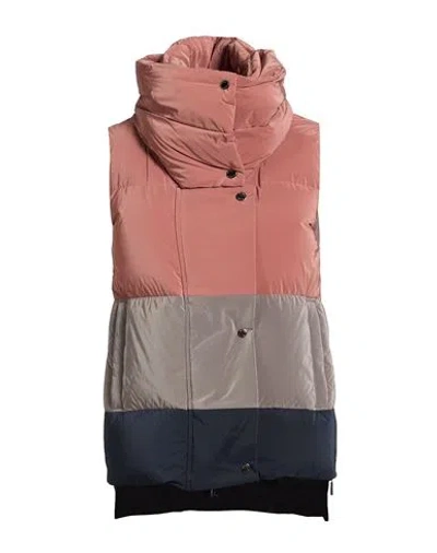 Moorer Woman Vest Copper Size 4 Polyamide, Polyester In Multi