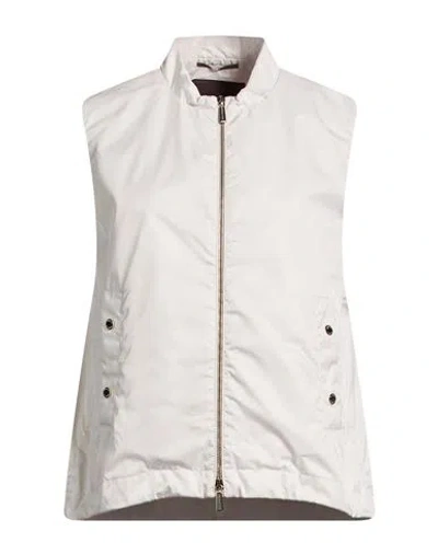 Moorer Woman Vest Ivory Size 0 Polyester In White