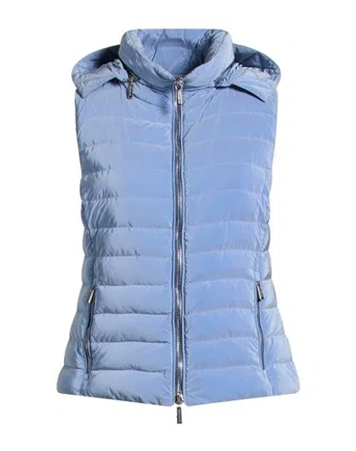 Moorer Woman Vest Light Blue Size 8 Polyamide, Polyester