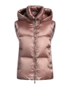 Moorer Woman Vest Light Brown Size 12 Polyamide In Pink