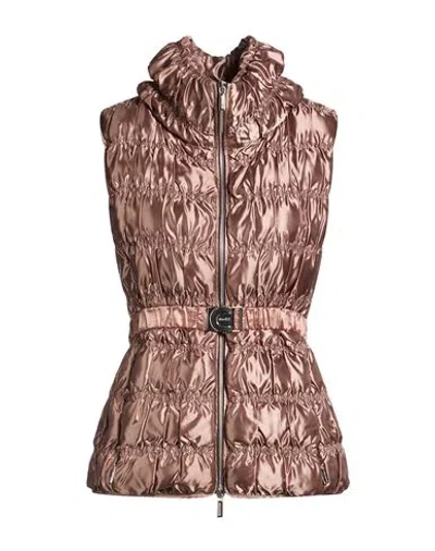 Moorer Woman Vest Light Brown Size 4 Polyamide