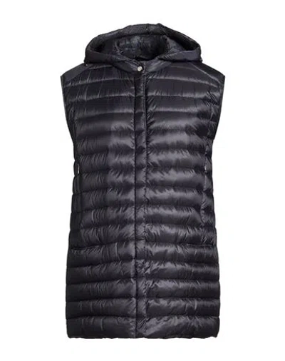 Moorer Woman Vest Midnight Blue Size 14 Polyamide In Multi