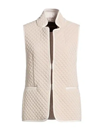 Moorer Woman Vest Sand Size 4 Polyamide, Polyester, Polyurethane In Beige