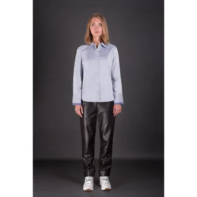 Moorer Women's Light Blue Tailored Shirt In ["blue"]